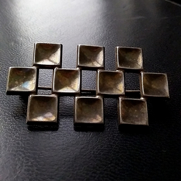 c1960s David Anderson - Norway Sterling Silver Modernist Brooch Pin VINTAGE - Picture 5 of 16